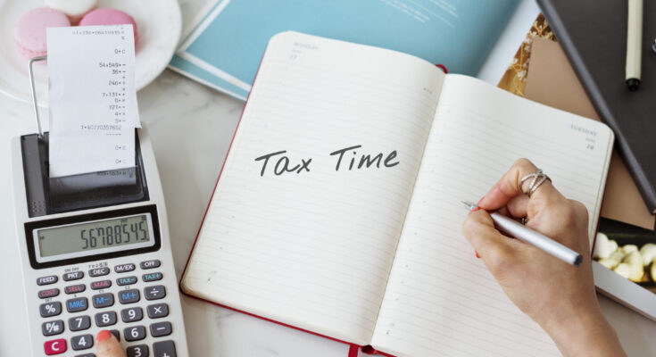Time for Taxes Money Financial Accounting Taxation Concept